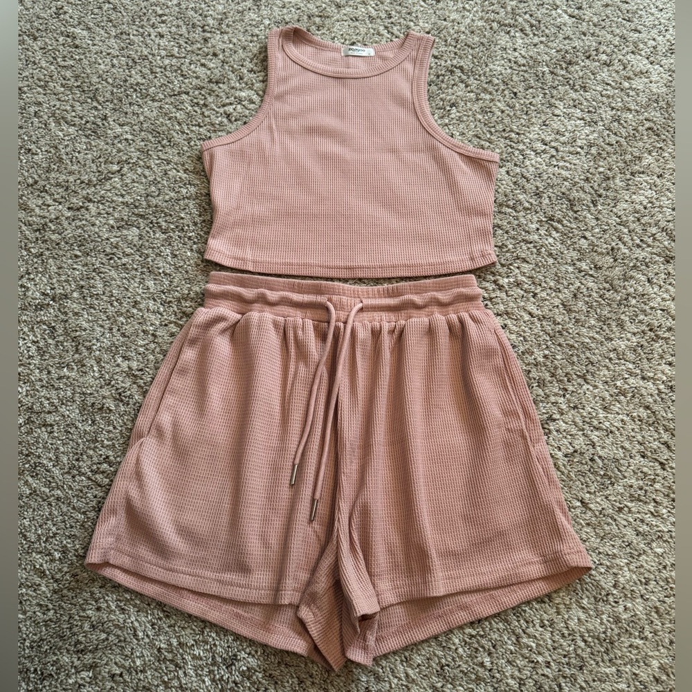 Zeagoo Misty Rose 2 piece lounge set size M NWOT